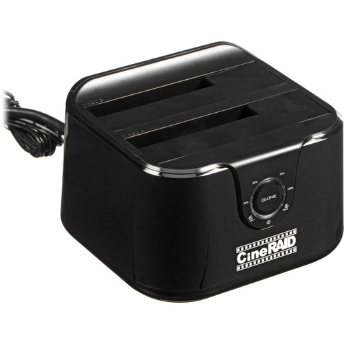 CineRAID Standalone Duplicator and USB 3.1 Gen 1 Dual Hard Drive Docking Station