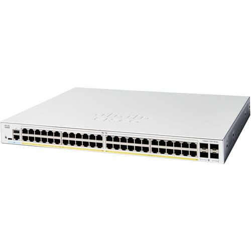 Cisco Catalyst C1300-48FP-4G 48-Port Gigabit PoE+ Compliant Managed Network Switch (740W)