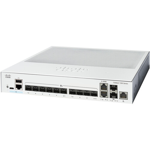 Cisco Catalyst C1300-8MGP-2X 8-Port Multi-Gig PoE+ Compliant Managed Network Switch