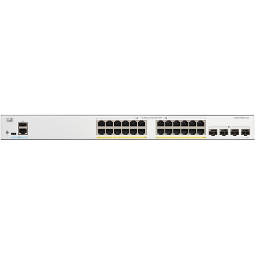 Cisco Catalyst C1200-24FP-4X 24-Port Gigabit PoE+ Compliant Managed Network Switch (375W)