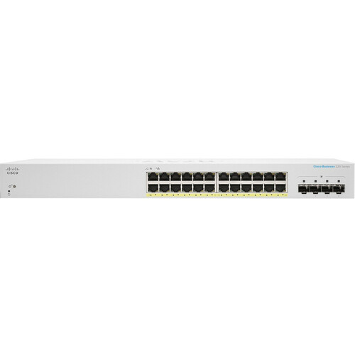 Cisco CBS220-24FP-4X 24-Port Gigabit PoE+ Compliant Managed Network Switch with SFP+
