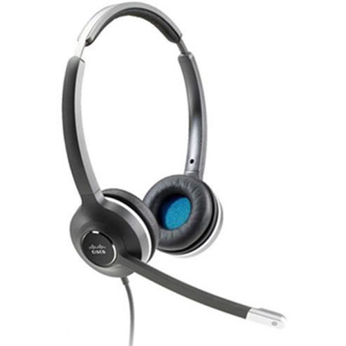 Cisco 521 Wired Dual Headset with 3.5mm Connector and USB-A Adapter
