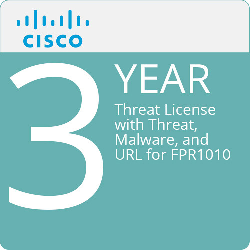 Cisco 3-Year Threat License with Threat Malware and URL for FPR1010