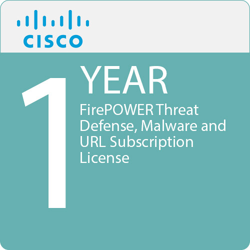 Cisco Firepower 1120 Firewall IPS Malware Defense & URL Filtering License (1-Year Subscription)