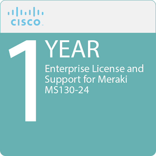 Cisco 1-Year Enterprise License and Support for Meraki MS130-24