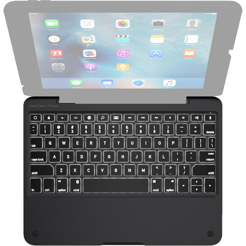 ClamCase ClamCase+ Power Keyboard for iPad Air 2 IPD325BLK B&H