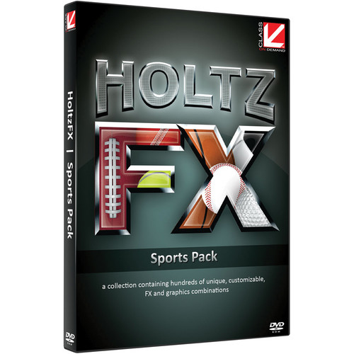 Class on Demand: HoltzFX Sports Pack DVD-ROM - Professional Looking Sports Programs Made Easy! 99911