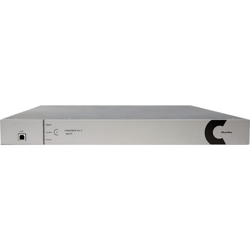 ClearOne Converge Pro 2 48VTD Advanced Multichannel Mic Auto Mixer with Dante VoIP Telco and DSP