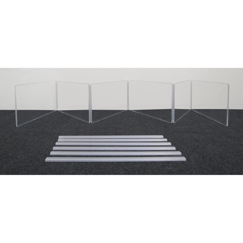 ClearSonic ARX2412x6 Scratch-Resistant Six-Section Height Extender with H-Channel (24x12