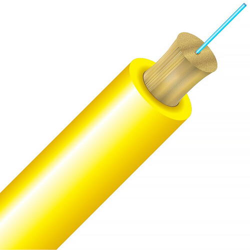 Cleerline SSF Simplex Single-Mode Indoor/Outdoor Bulk Fiber Optic Cable (Yellow Plenum 1000')