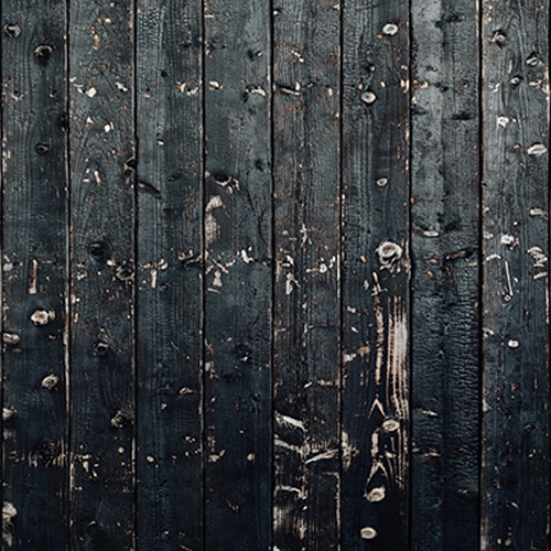 Click Props BF569 5 x 5 ft Black Wood Plank Photographic Background - Black