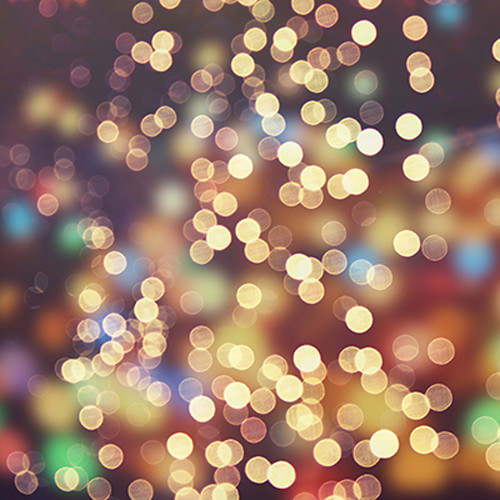 Click Props BF587 5 x 5 ft Festive Bokeh Photographic Background - Black