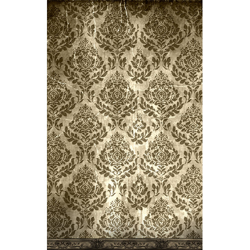 Click Props Backdrops Vinyl Backdrop (Manor House Damask 5 x 8')