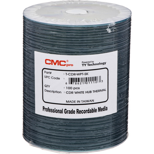 CMC Pro 700MB CD-R White Everest 48x Discs (100-Pack)
