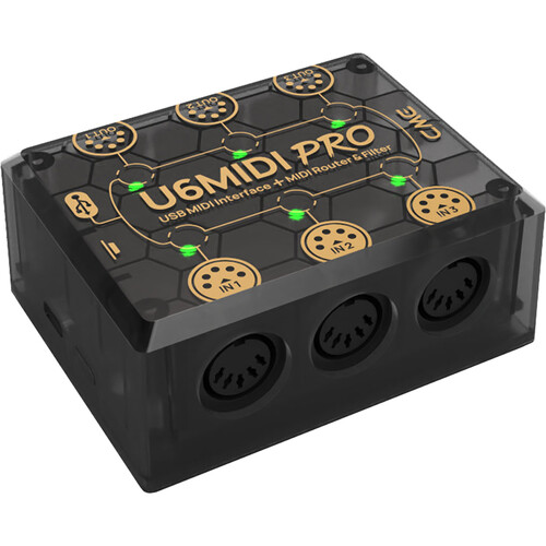 CME U6MIDI Pro 3-In / 3-Out Smart USB MIDI Interface