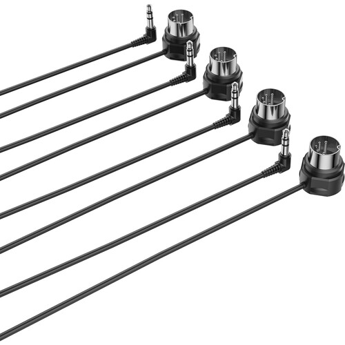 CME Low-Profile Right-Angle Type A 3.5mm TRS MIDI Cable (3' 4-Pack)