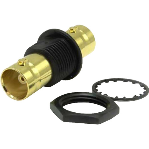 COAX Connectors BNC Korus Insulated Bulkhead Jack-to-Jack Adapter (100-Pack)