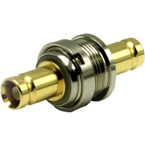 COAX Connectors DIN 1.0/2.3 Insulated Bulkhead Jack to Jack Adapter (75 Ohms 12 GHz)
