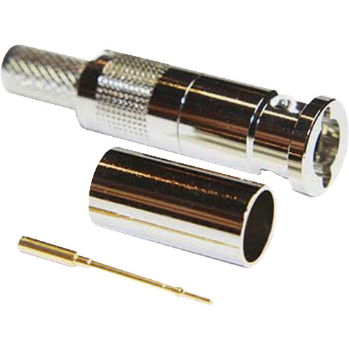 COAX Connectors 12G 75-Ohm Micro BNC Straight Crimp (100-Pack)