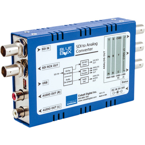 Cobalt Blue Box HD-SDI to HD Analog Converter