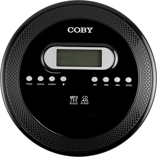 Coby Portable MP3 Anti-Skip CD Player CD-192-BLK B&H Photo Video