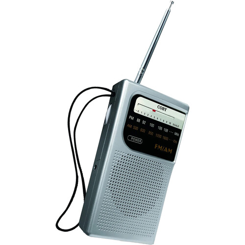 Coby CR-203 Handheld AM/FM Radio (Silver)