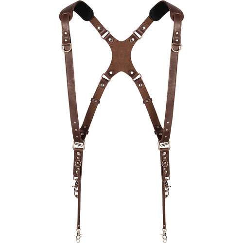 Coiro Skinny Dual Camera Harness (Brown)