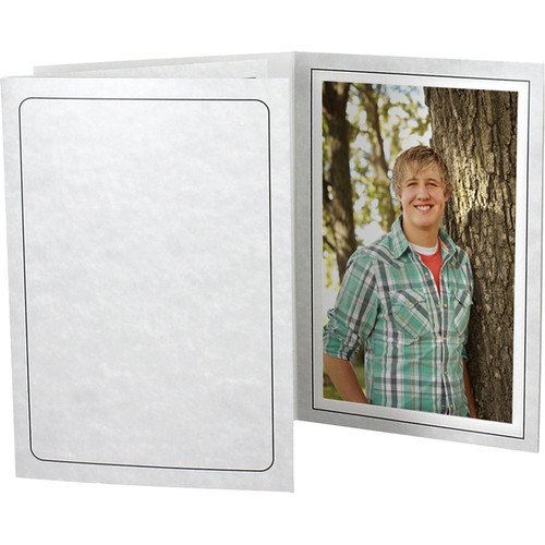 Collector's Gallery Printed Marble Tru-View Event Folders (Vertical 4 x 6