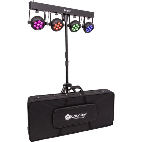 ColorKey PartyBar Mobile 500 EL Battery-Powered All-in-One Multi-Effects Lighting Package