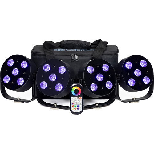 ColorKey MobilePar Mini HEX 5 Kit with Carrying Case (4-Pack)