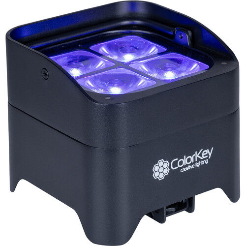 ColorKey MobilePar Mini Hex 4 MKII Wireless Battery-Powered RGBAW+UV LED Fixture