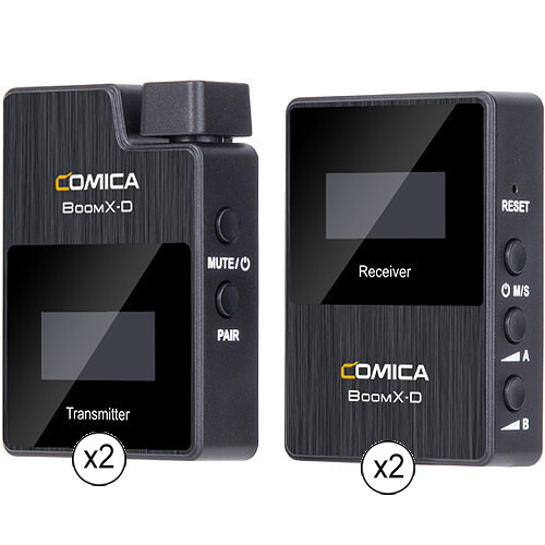Comica Audio BoomXD D2 2Receiver Digital Wireless