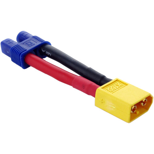 EC5 To XT60 Adapter Connector – Female/Male Plug For RC Lipo Battery Charger & ESC