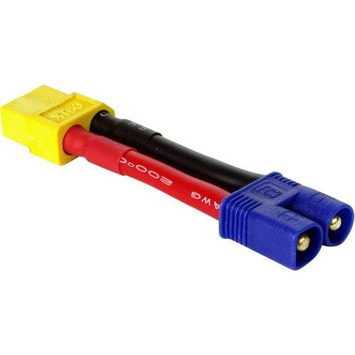 Common Sense RC XT60 Female to EC3 Male ESC/Battery Adapter Cable