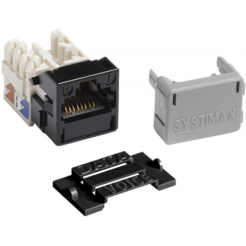CommScope GigaSPEED XL M-Series Modular Cat 6 Unshielded RJ45 Jack (Black)