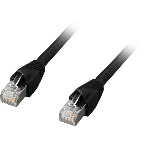 Comprehensive Cat 6a Shielded Patch Cable (Black 50')