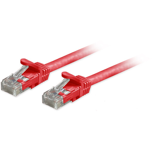 Comprehensive Cat6a Unshielded Snagless Ethernet Patch Cable (15' Red)