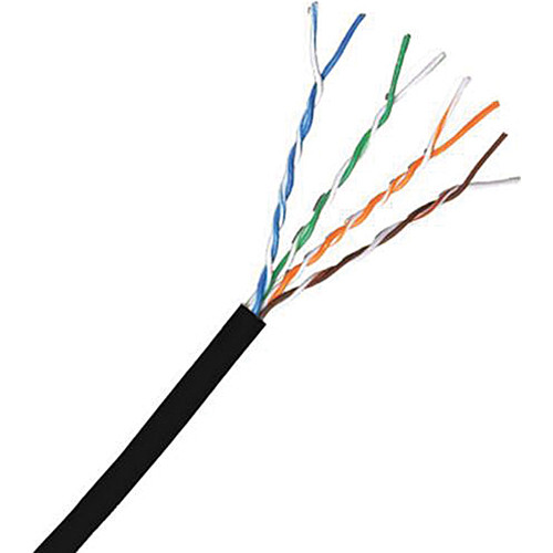Comprehensive Cat6 550 MHz Shielded Solid LAN Cable (1000' Black)