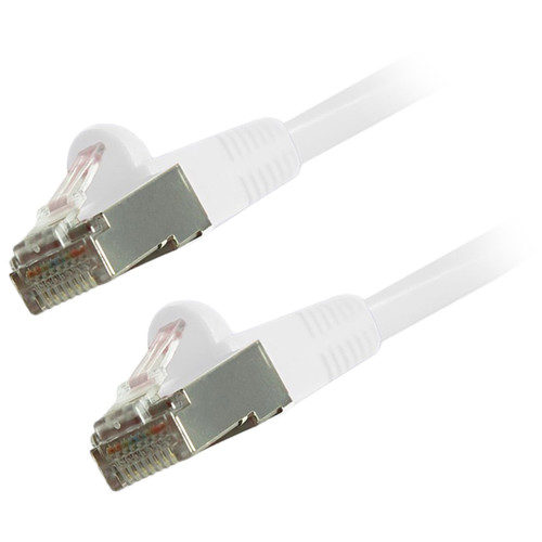 Comprehensive Cat 6 Snagless Shielded Ethernet Cable (10' White)