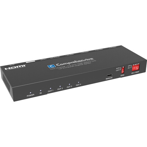 Comprehensive Pro AV/IT Integrator Series HDMI UHD 4K60 1x4 Distribution Amplifier/Splitter