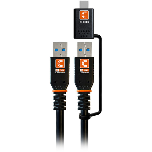 Comprehensive Pro AV/IT Integrator Series Transformer USB-A to USB-A or USB-C Cable (10')