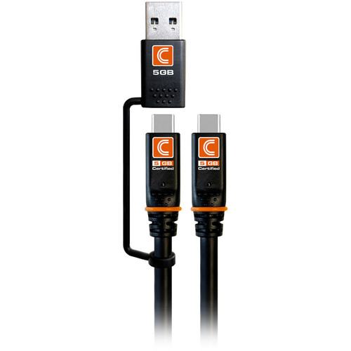 Comprehensive Pro AV/IT Integrator Series Transformer USB-C to USB-C or USB-A Cable (3')