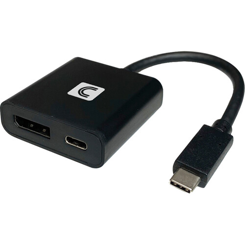 Comprehensive USB Type-C to DisplayPort 4K Video Adapter with 60W of Power Delivery (Black)