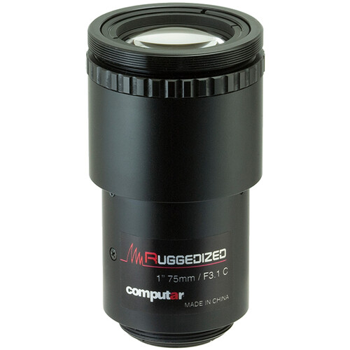 Computar V7540-MPZ-R C-Mount 75mm Machine Vision Lens