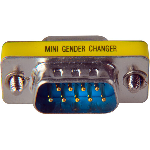 Connectronics DB-9 Male-to-Female Compact Gender Changer