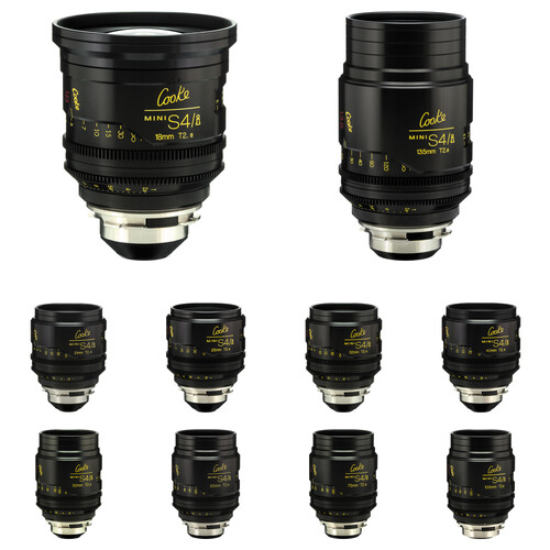 Cooke miniS4/i Cine Lens Set of Ten Lenses 18 to 135mm (Feet)