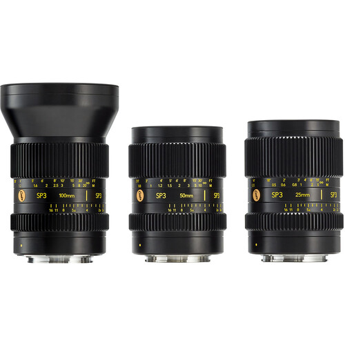 Cooke SP3 Full-Frame 3-Lens Prime Set (25/50/100mm Sony E)