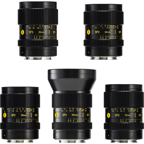 Cooke SP3 Full-Frame 5-Lens Prime Set (25/32/50/75/100mm Sony E)