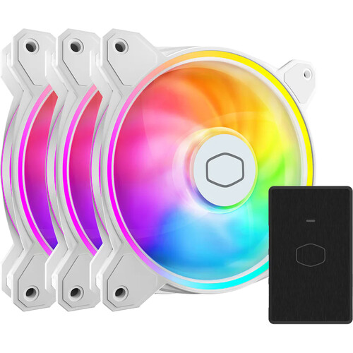 Cooler Master MasterFan MF120 HALO Case Fan (White 3-Pack)