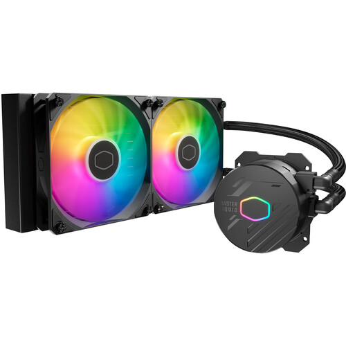 Cooler Master MasterLiquid 240L Core ARGB AIO Liquid CPU Cooler (Black)